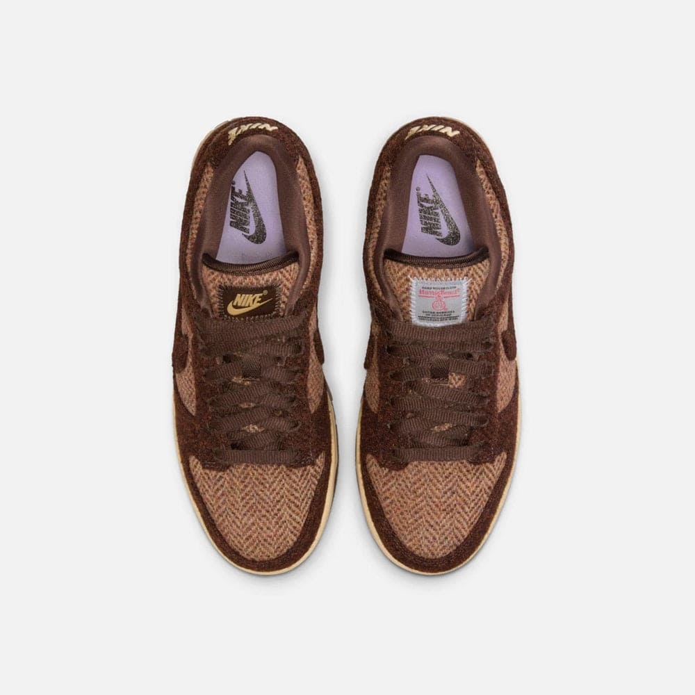 Dunk Low x Harris Tweed Womens Lifestyle Shoe - Sesame/Violet Mist/Baroque Brown