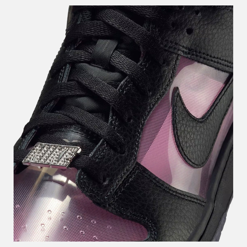 Dunk Low Retro Mens Lifestyle Shoe - Silver/Pink/Black