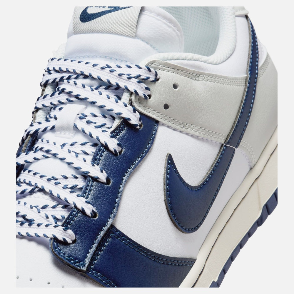 Dunk Low Mens Lifestyle Shoe - White/Midnight Navy/Photon Dust/Coconut Milk