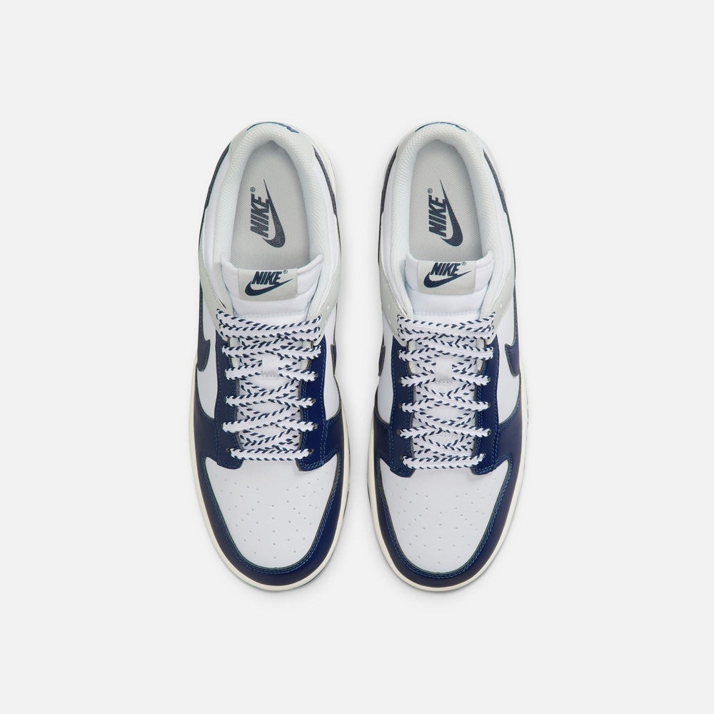 Dunk Low Mens Lifestyle Shoe - White/Midnight Navy/Photon Dust/Coconut Milk
