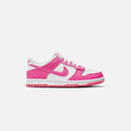 Dunk Low Laser Fushsia Grade School Lifestyle Shoe - White/Laser Fuchsia