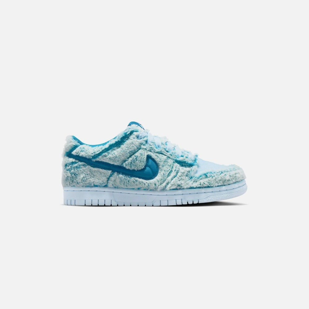 Dunk Low Abominable Snowman Grade School Lifestyle Shoe - Green Abyss/White/Celestine Blue