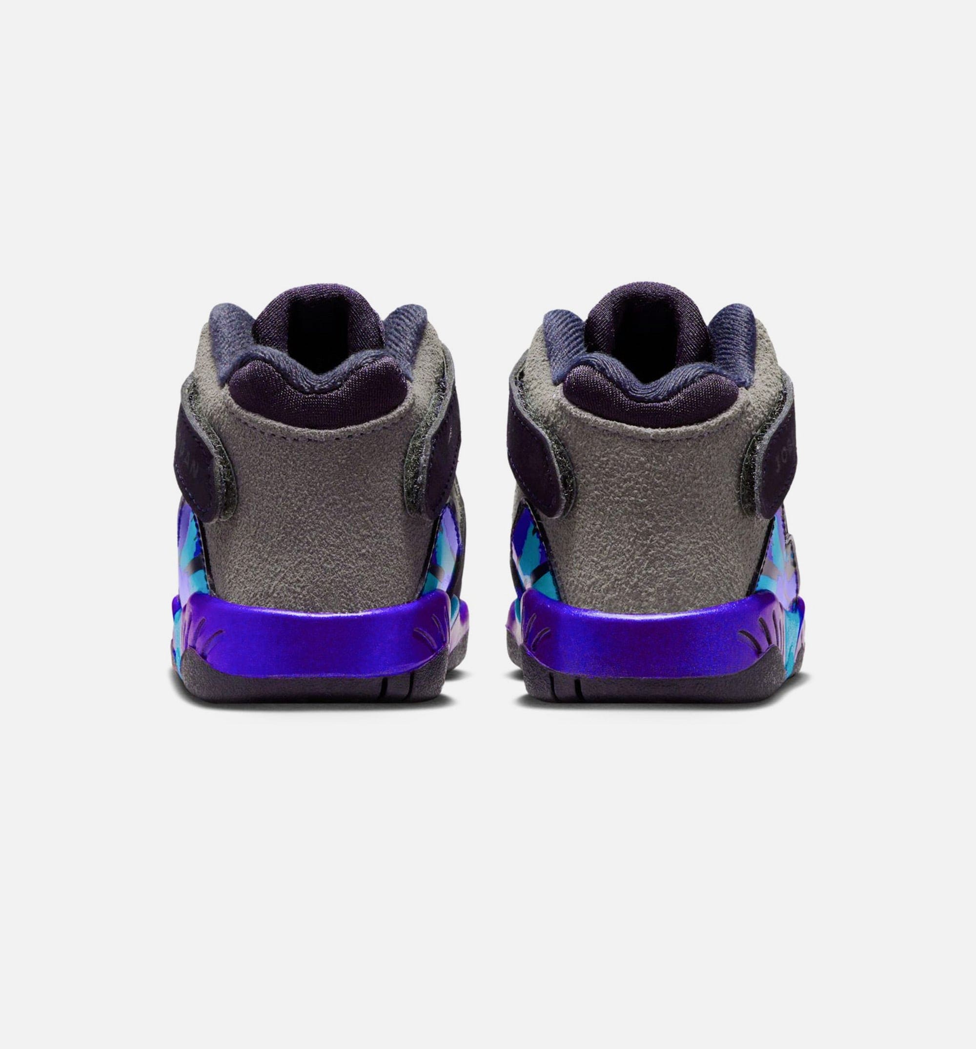 Air Jordan 8 Retro Aqua Infant Toddler Lifestyle Shoe - Black/Multi Color/Bright Concord/Multi Color