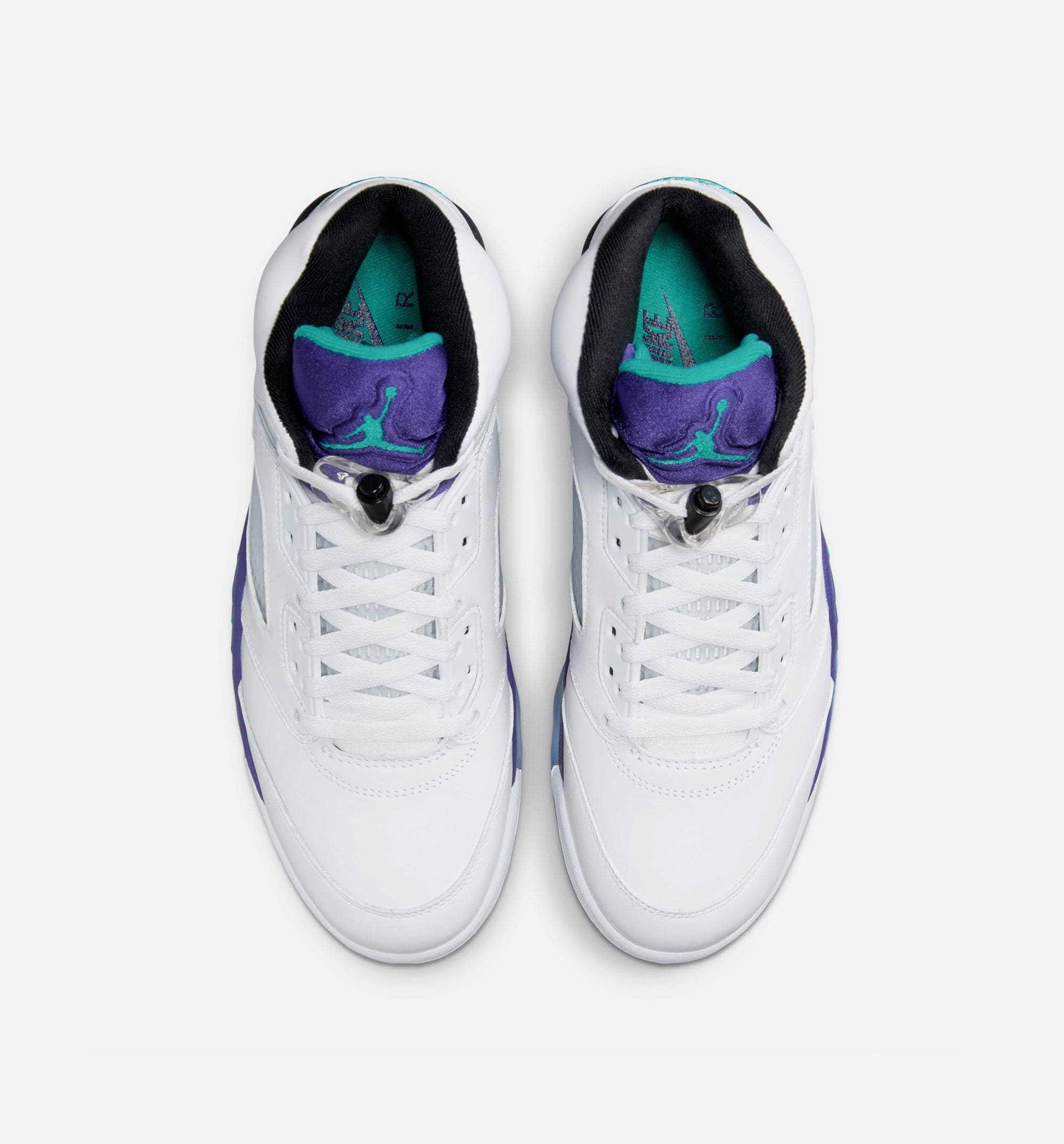 Air Jordan 5 Retro Grape Mens Lifestyle Shoe - White/New Emerald/Grape Ice/Black