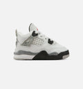 Air Jordan 4 Retro White Cement Infant Toddler Lifestyle Shoe - Summit White/Fire Red/Cement Grey/Black