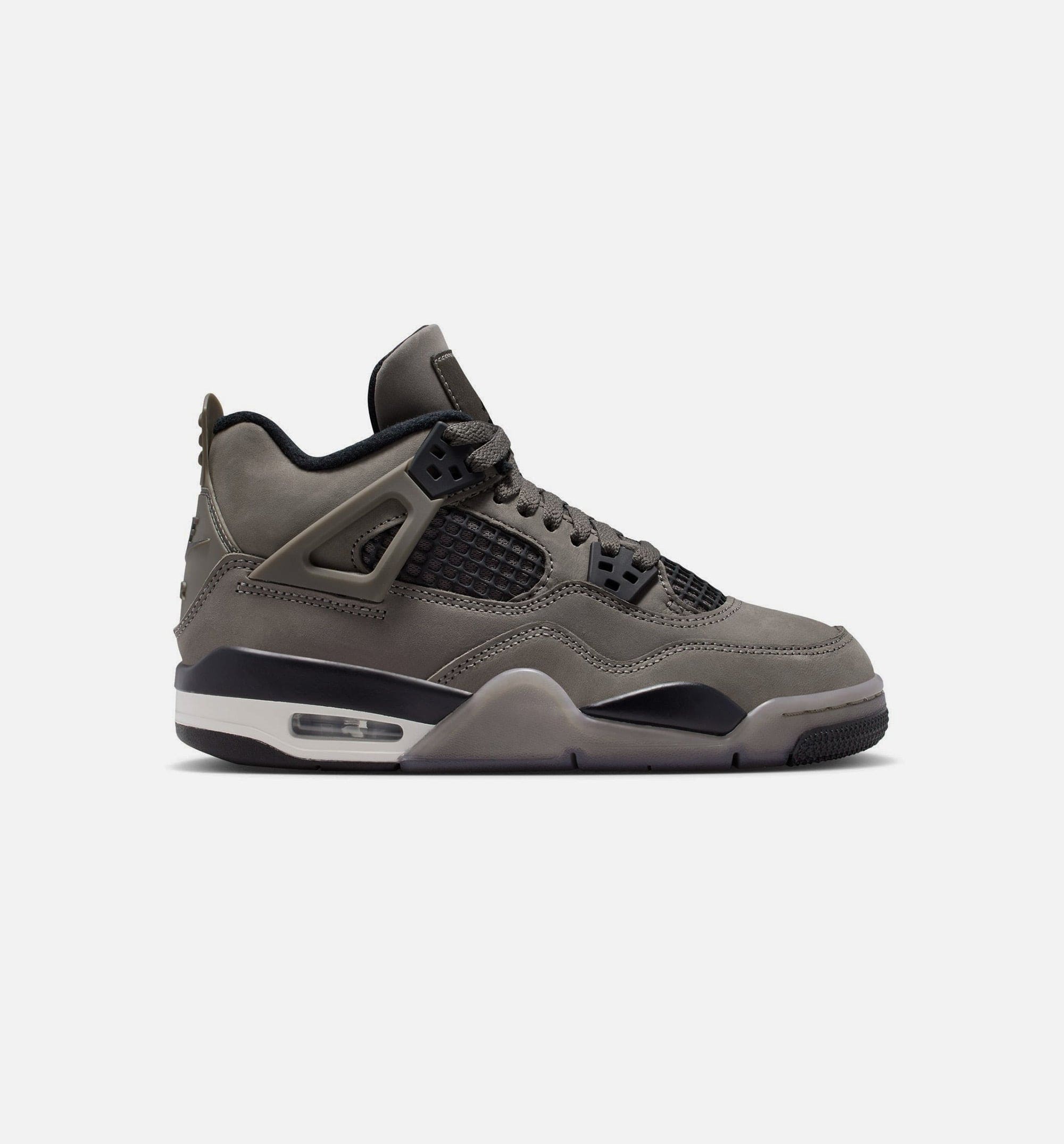 Air Jordan 4 Retro Cave Stone And Black Grade School Lifestyle Shoe - Cave Stone/Black/Moon Particle