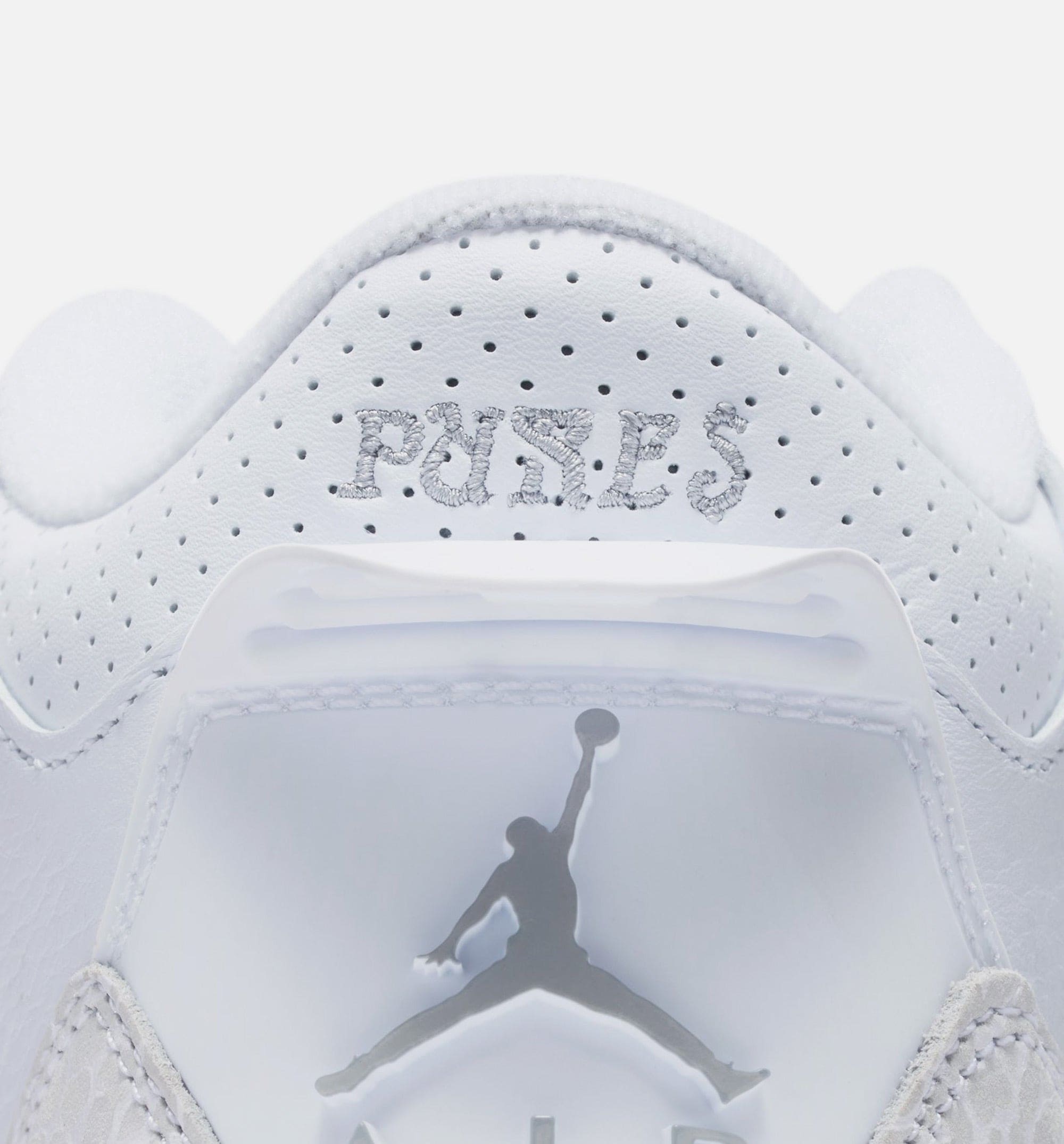 Air Jordan 3 Retro White And Silver Grade School Lifestyle Shoe - White/Metallic Silver Free Shipping