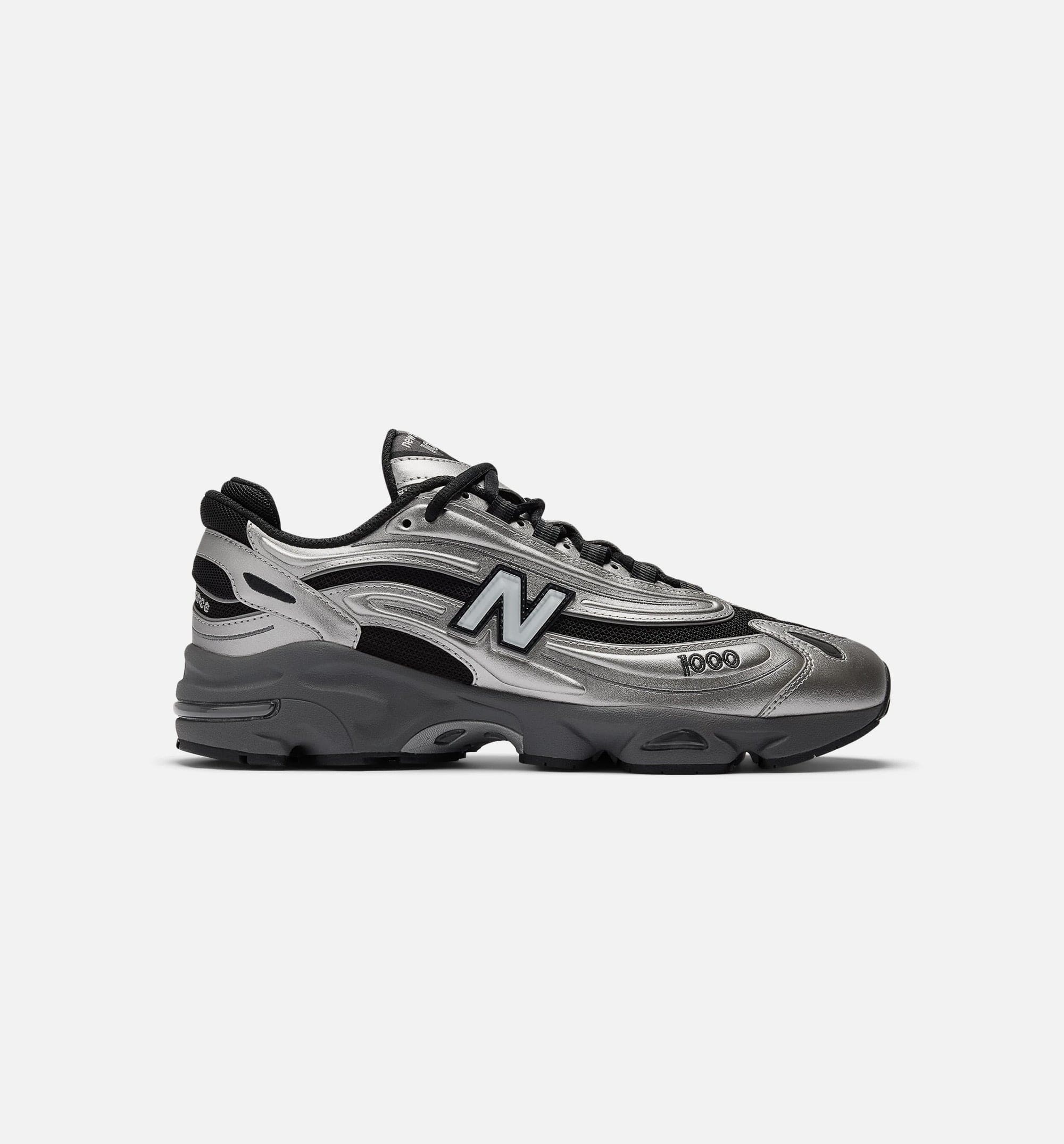 1000 Mens Lifestyle Shoe - Silver Metallic/Black